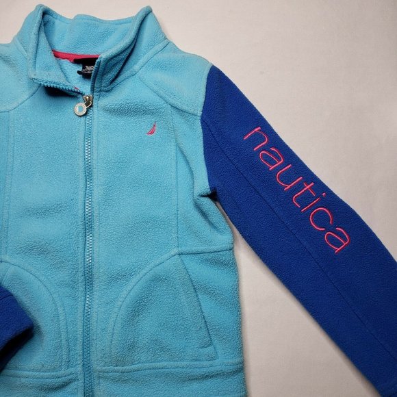 Nautica Size 6/7 M Spell Out Full Zip Up Jacket - Picture 4 of 5